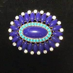 NWOT Elegant Blue and Turquoise Brooch